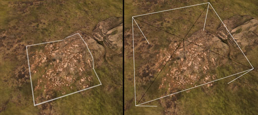 Decal display mode comparison